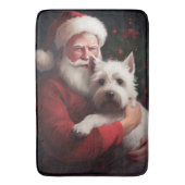West Highland Witte Terriër Kerstmis Badmat (Voorkant Verticaal)