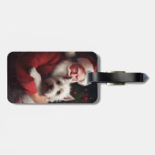 West Highland Witte Terriër Kerstmis Bagagelabel (Achterkant horizontaal)