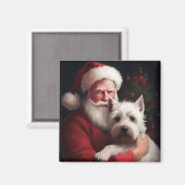 West Highland Witte Terriër Kerstmis Magneet (Voorkant / Achterkant)