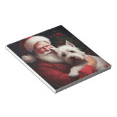 West Highland Witte Terriër Kerstmis Notitieblok (Schuin)
