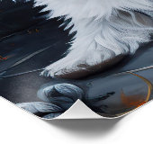 West Highland Witte Terriër Pompoen Halloween Perfect Poster (Hoek)