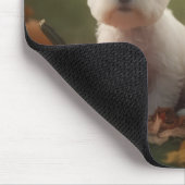 West Highland Witte Terriër Puppy Herfst Pompoen Muismat (Hoek)