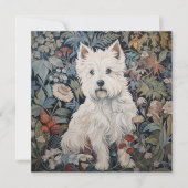 West Highland Witte Terriër Verjaardag Bedankkaart (Voorkant)