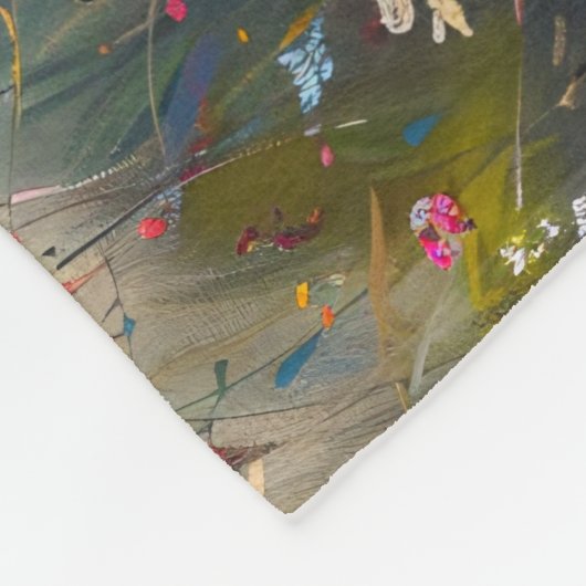 West Highland Witte Terriër Wildflower Fleece Deken (Hoek)