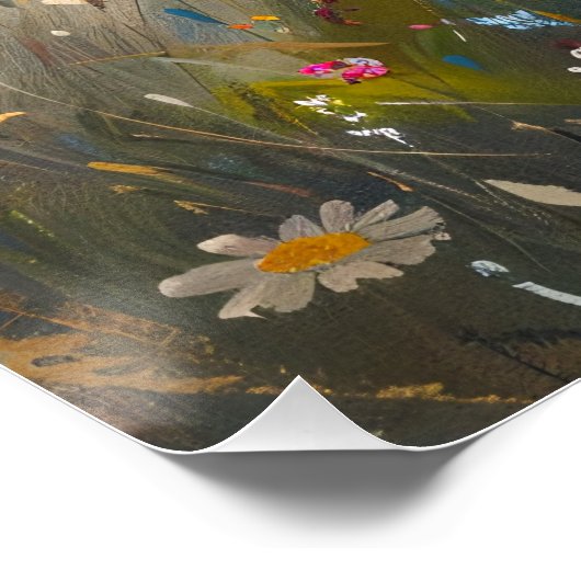 West Highland Witte Terriër Wildflower Perfect Poster (Hoek)