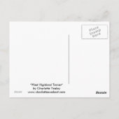 West Highlland White Terrier Dog Art Briefkaart (Achterkant)