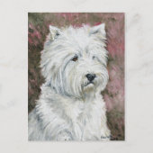 West Highlland White Terrier Dog Art Briefkaart