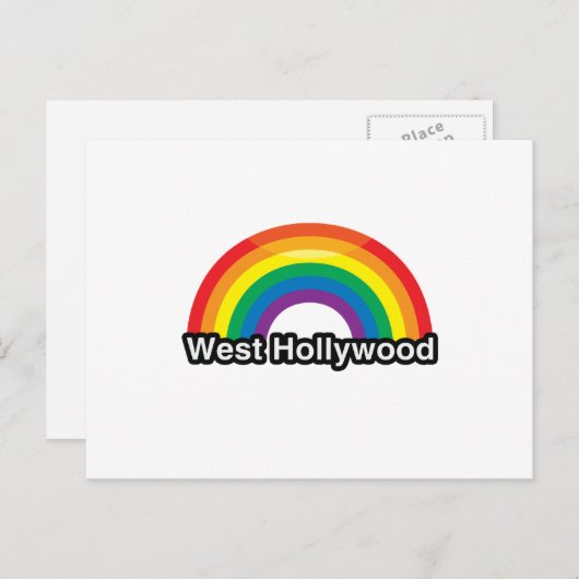 WEST HOLLYWOOD BRIEFKAART (Voorkant / Achterkant)