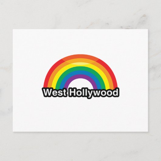 WEST HOLLYWOOD BRIEFKAART (Voorkant)