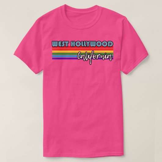 West Hollywood California Pride West Hollywood LGB T-shirt (Design voorkant)