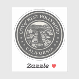 WEST HOLLYWOOD CALIFORNIË - LOS ANGELES NEDERLAND STICKER