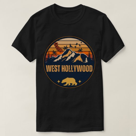 West Hollywood, Californië T-shirt (Design voorkant)