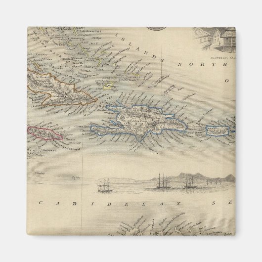 West-India Eilanden 3 Magneet (Voorkant)