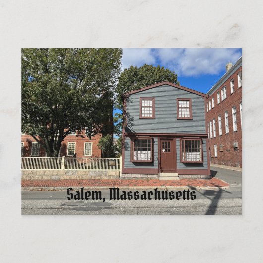 West India Goods Store in Salem Massachusetts Briefkaart (Voorkant)