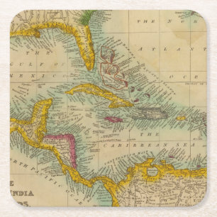 West-India Kartonnen Onderzetters