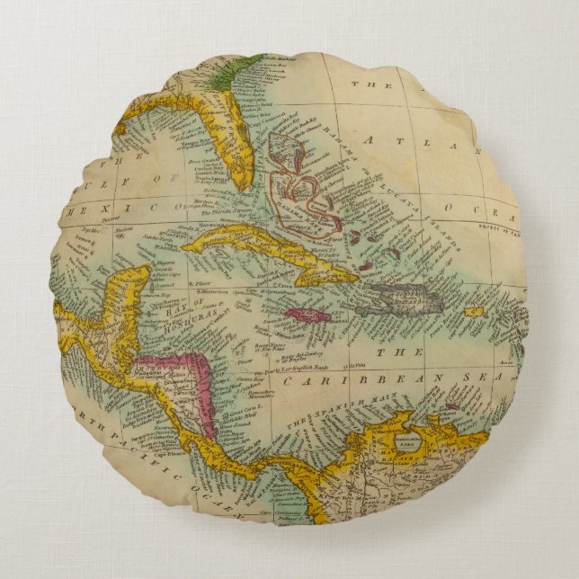 West-India Rond Kussen (Voorkant)