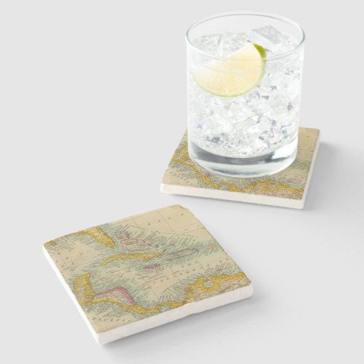 West-India Stenen Onderzetter (Zijkant)