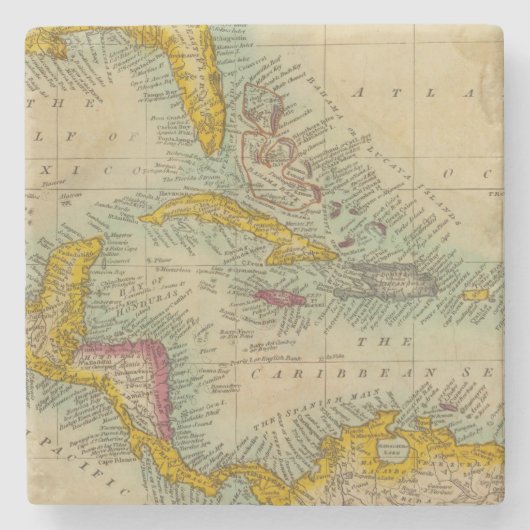 West-India Stenen Onderzetter (Voorkant)