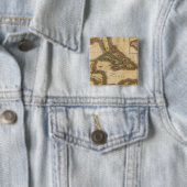West-India Vierkante Button 5,1 Cm (In situ)