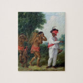 West-Indiaas Man van Kleur, richtend twee Carib Wo Legpuzzel (Verticaal)