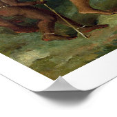 West-Indiaas Man van Kleur, richtend twee Carib Wo Poster (Hoek)