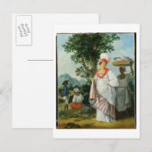 West Indian Creole Woman met haar Black Servant, c Briefkaart (Voorkant / Achterkant)