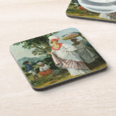 West Indian Creole Woman met haar Black Servant, c Onderzetter (Linkerzijde)