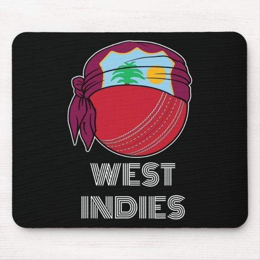 West Indian Cricket Fans Shirt Fans Gift West Indi Muismat (Voorkant)