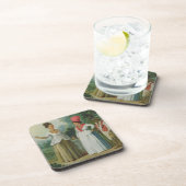 West-Indiase vrouwen met kleur, met een kind en ee Bier Onderzetter (Rechterzijde)