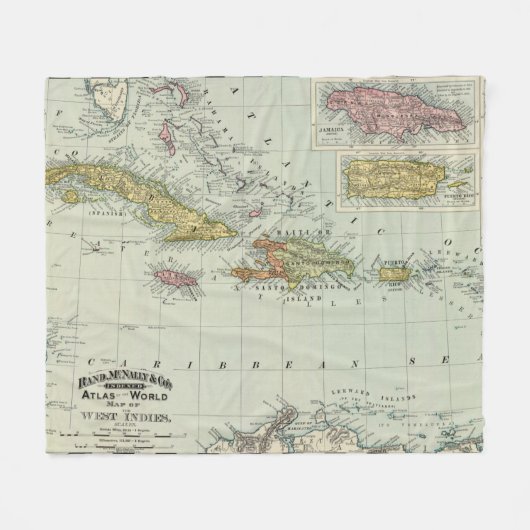 West Indies 11 Fleece Deken (Voorkant (Horizontaal))