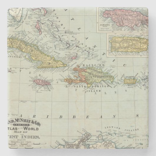 West Indies 11 Stenen Onderzetter (Voorkant)