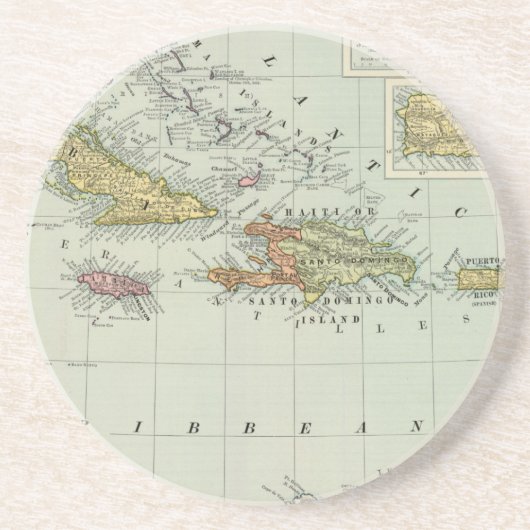 West Indies 11 Zandsteen Onderzetter (Voorkant)