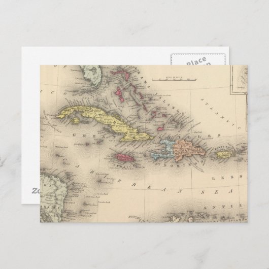 West Indies 12 Briefkaart (Voorkant / Achterkant)