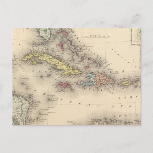 West Indies 12 Briefkaart (Voorkant)