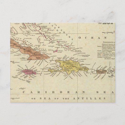 West Indies 14 Briefkaart (Voorkant)