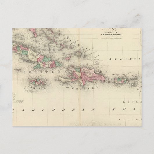 West Indies 3 Briefkaart (Voorkant)