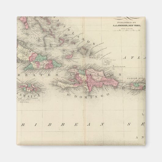 West Indies 3 Magneet (Voorkant)