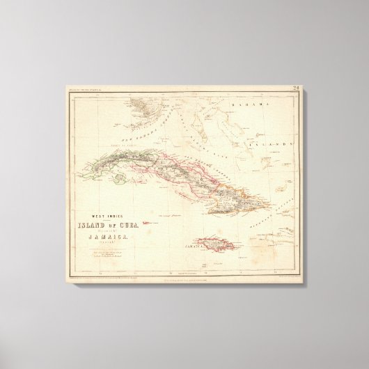 West Indies 4 Canvas Afdruk (Voorkant)