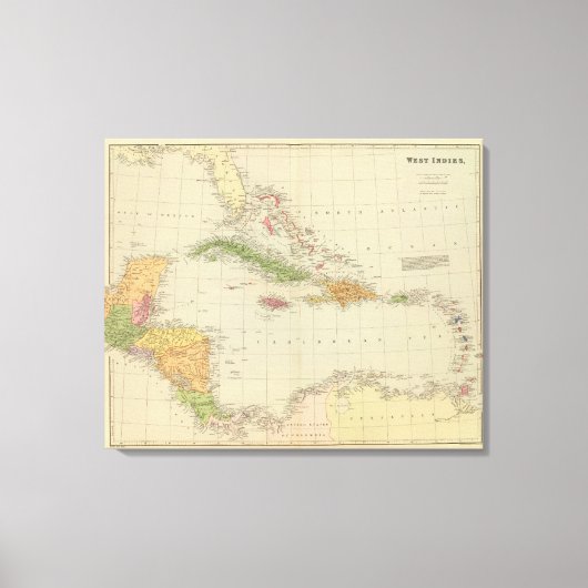West Indies 5 Canvas Afdruk (Voorkant)