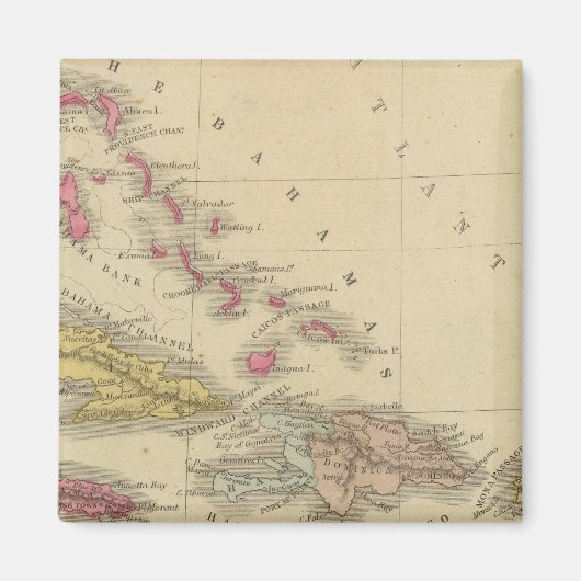 West Indies 5 Magneet (Voorkant)