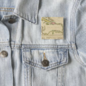 West Indies 9 Vierkante Button 5,1 Cm (In situ)