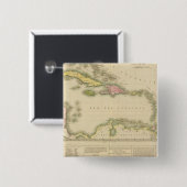 West Indies 9 Vierkante Button 5,1 Cm (Voorkant /achterkant)