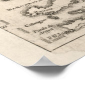 West Indies Antiek Map Poster (Hoek)