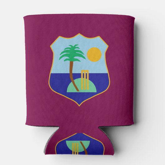 West Indies cricket vlag Blikjeskoeler (Achterkant)