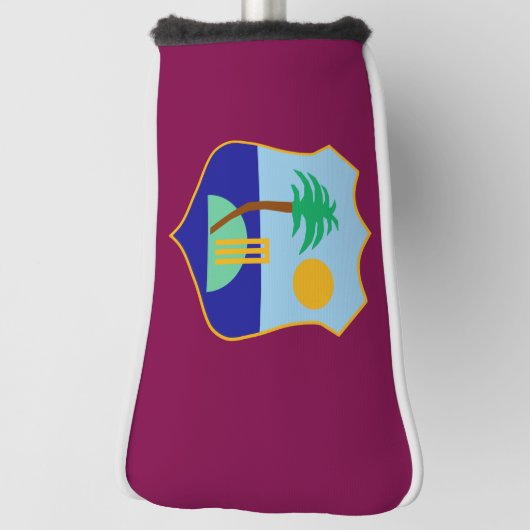 West Indies cricket vlag Golfheadcover (Draai 90)