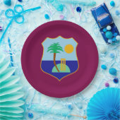 West Indies cricket vlag Papieren Bordje (Feest)