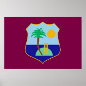 West Indies cricket vlag Poster (Voorkant)