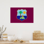 West Indies cricket vlag Poster (Keuken)