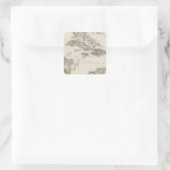 West-Indies en Midden-Amerika Vierkante Sticker (Tas)