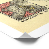 West Indies Evening Post Map 1898 Poster (Hoek)